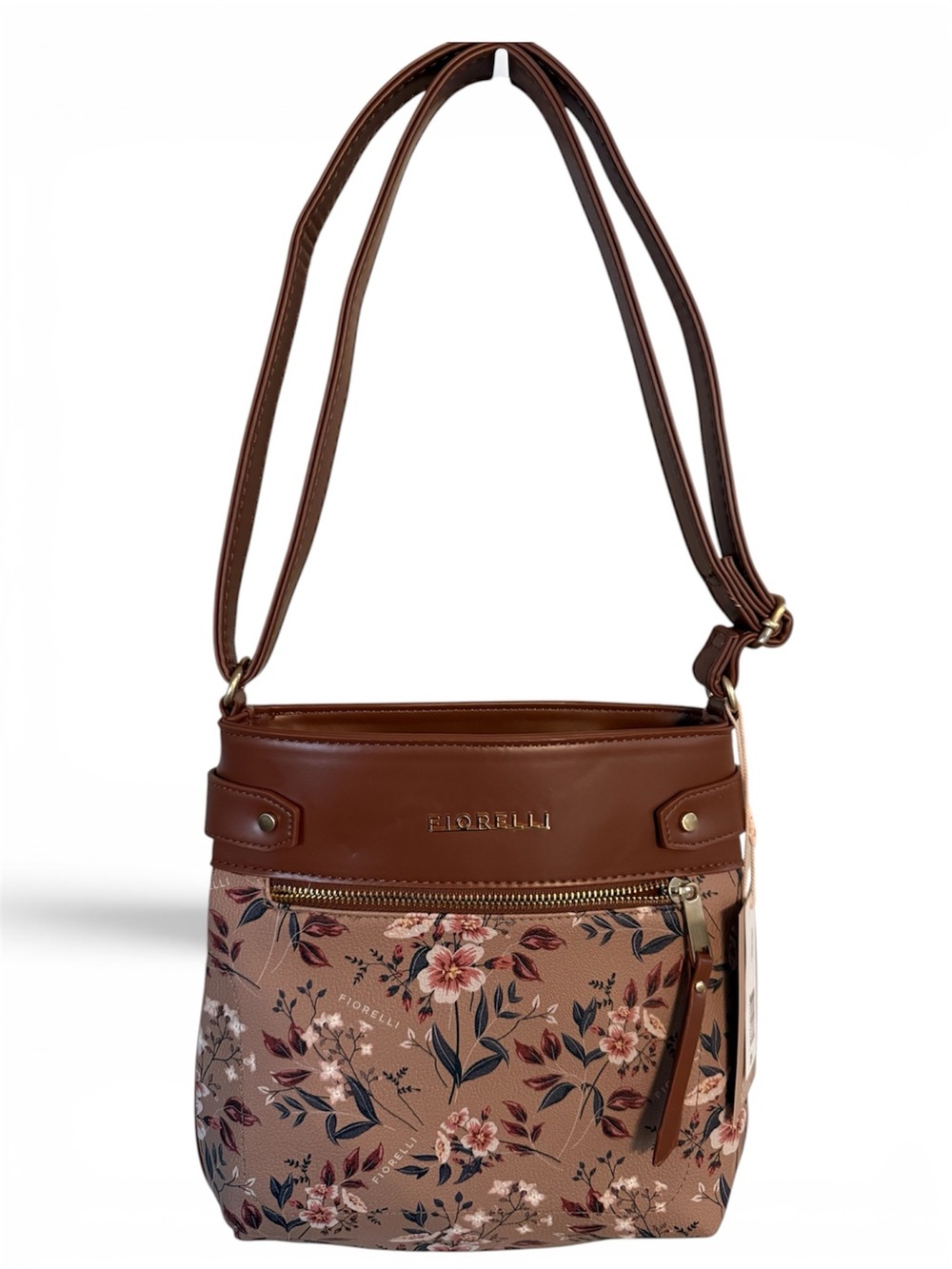 Fiorelli Brown Floral Crossbody Shoulder Bag